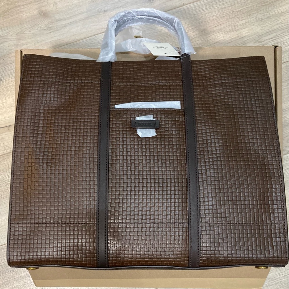 Fossil Carmen Tote Espresso (Large) BNWT